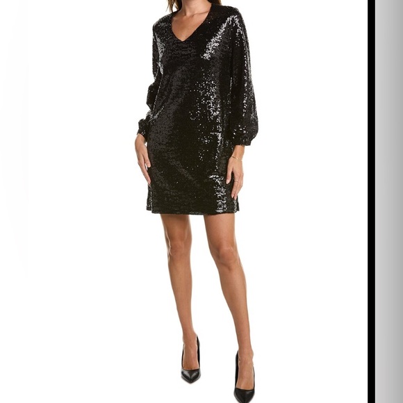 Tyler Böe Porter Black Sequin Dress X-Large XL - Picture 15 of 16